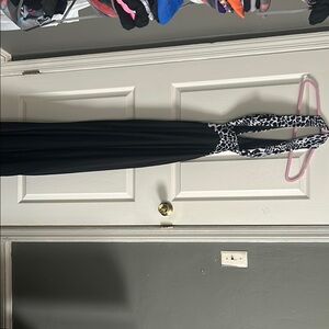 Black and White Halter Maxi Dress